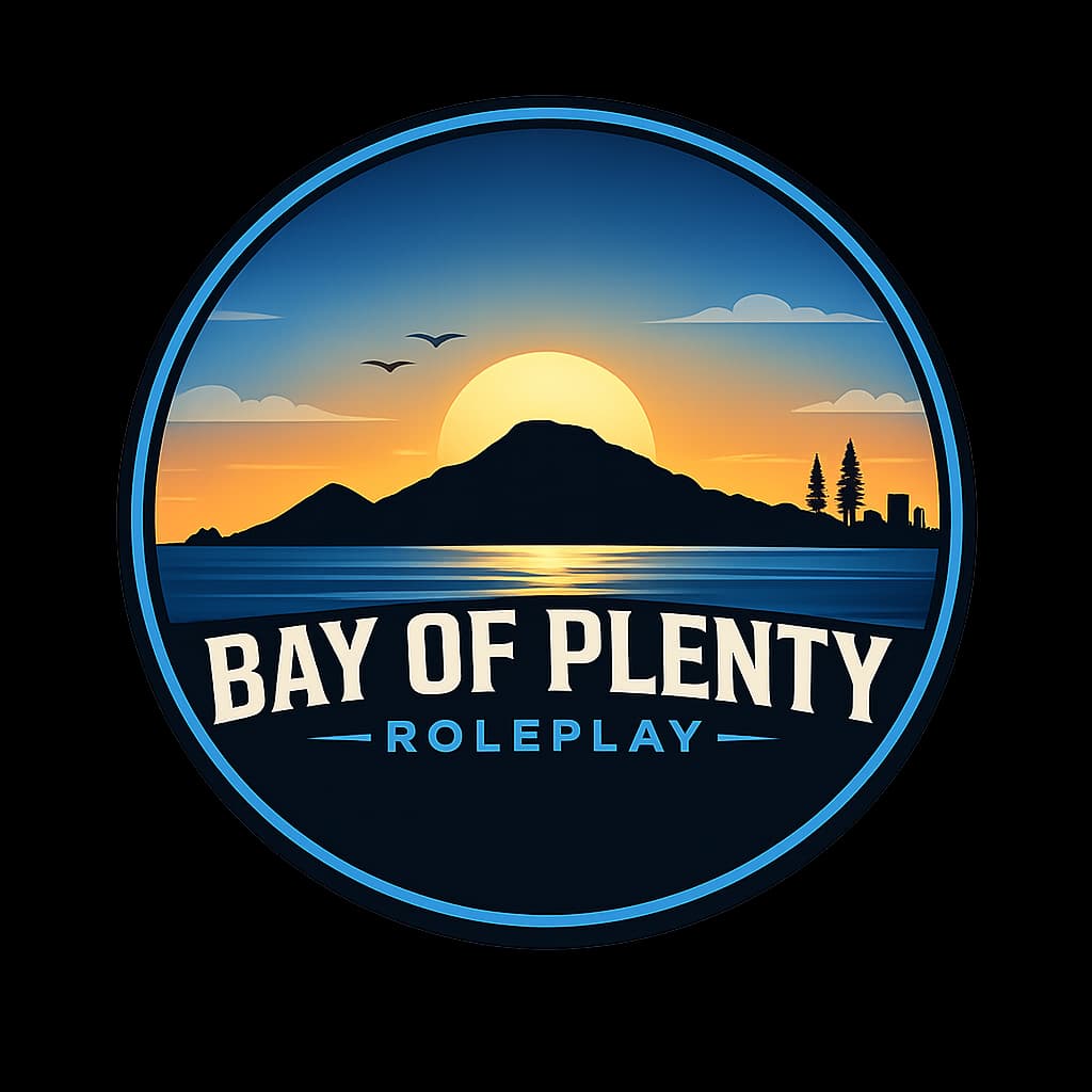 Bay of Plenty Roleplay circular logo badge